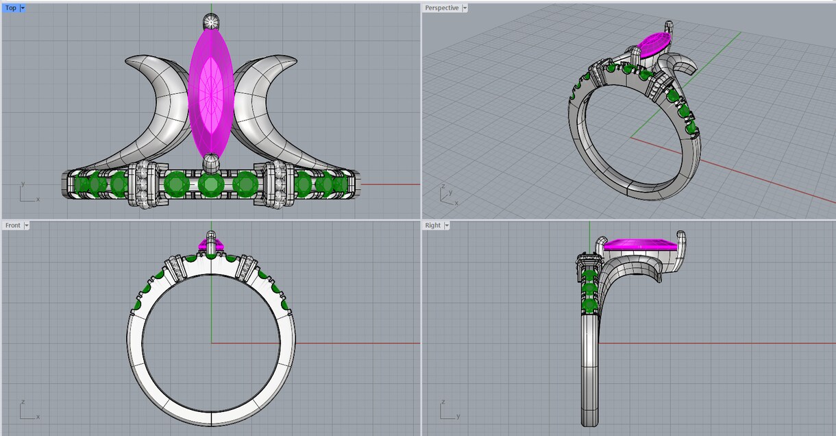 ジュエリーCADデザイン製作承ります ジュエリーCAD製作お困りでしょうか？ イメージ8