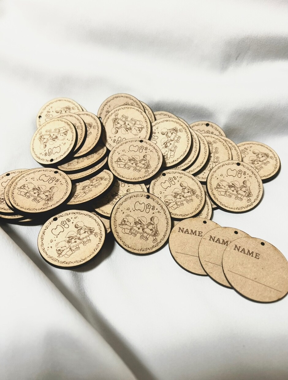 脱素人感！木製オリジナルショップタグを作ります 木製タグにショップロゴを刻印してブランディングを後押しします イメージ6