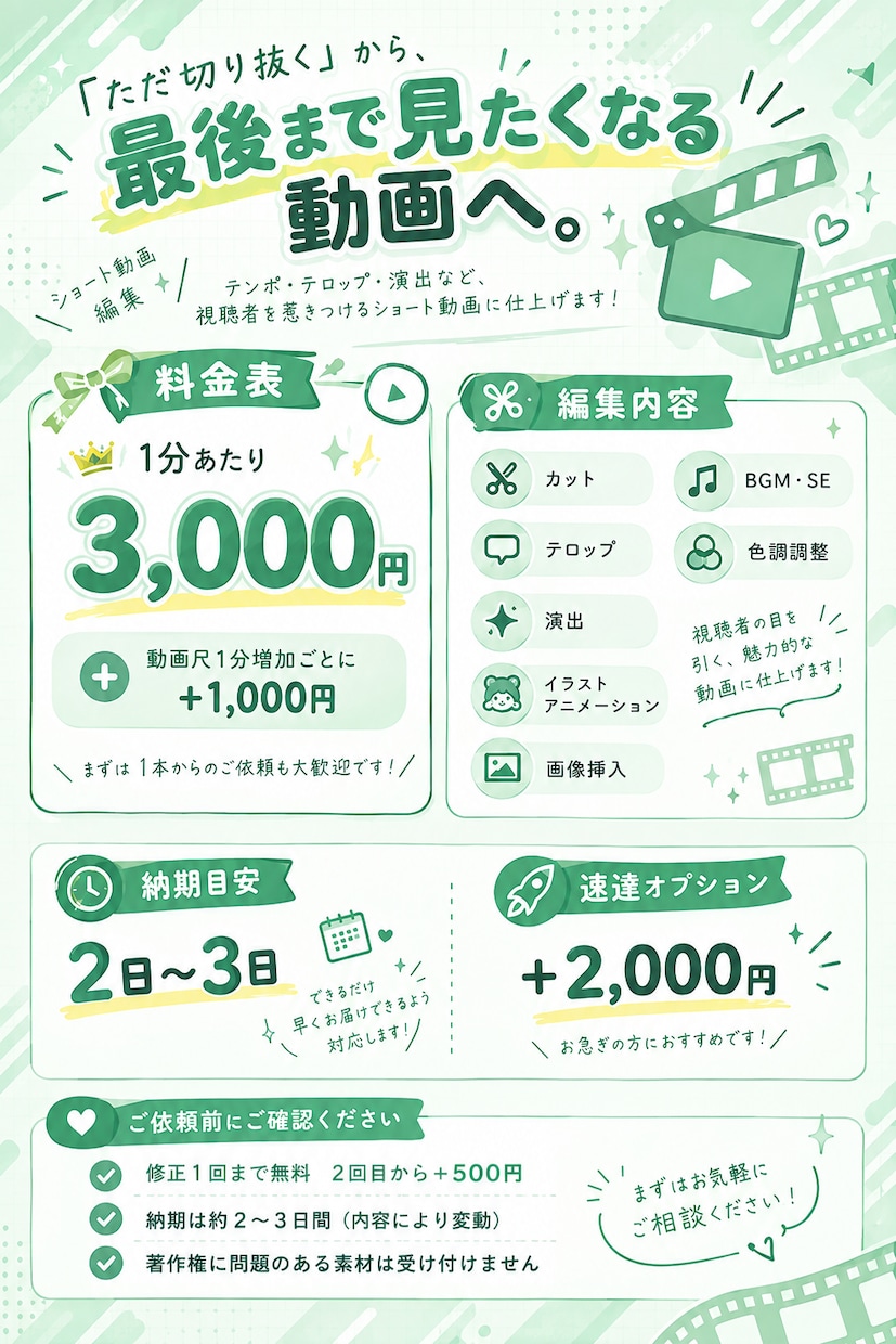 高品質な切り抜きショート作ります ただ切り抜くだけじゃない、最後まで見られる編集。 イメージ1