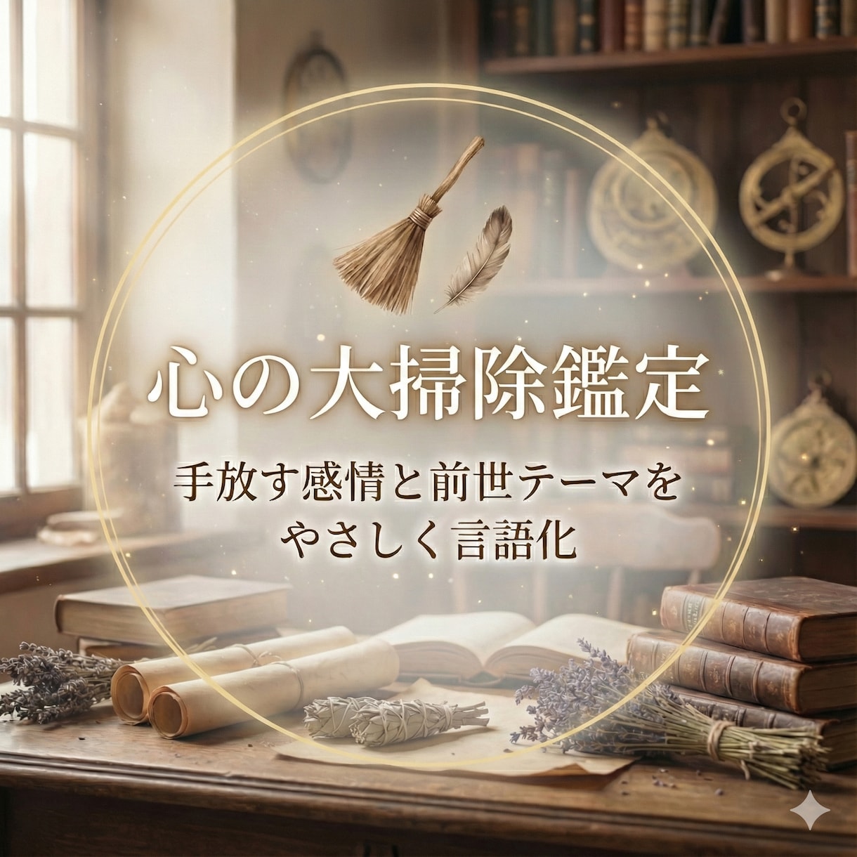 心の大掃除｜手放す感情と前世テーマの鑑定します 抱え込み癖・迷いの根をやさしく整える年末限定鑑定 イメージ1