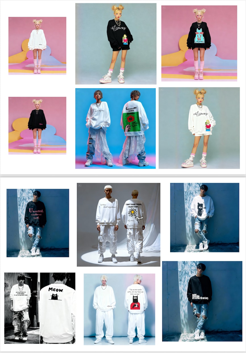 Tシャツパーカーオリジナルグラフィックデザインます 個人、ネット販売向けのお客様に経費節減とスピード商品作成 イメージ10