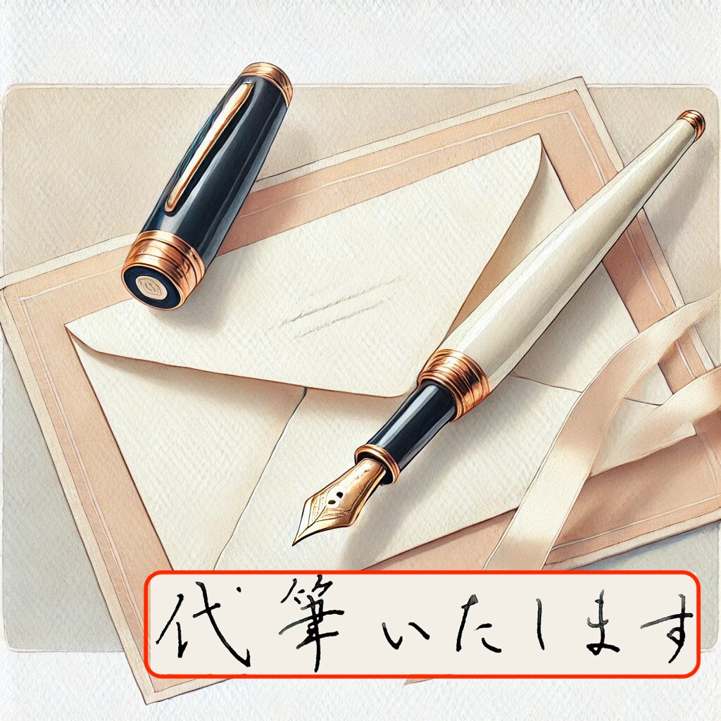 お手紙・宛名書き・ハガキ・履歴書など代筆いたします 【最短即日発送】想いがまっすぐ届くようお手伝いいたします イメージ1