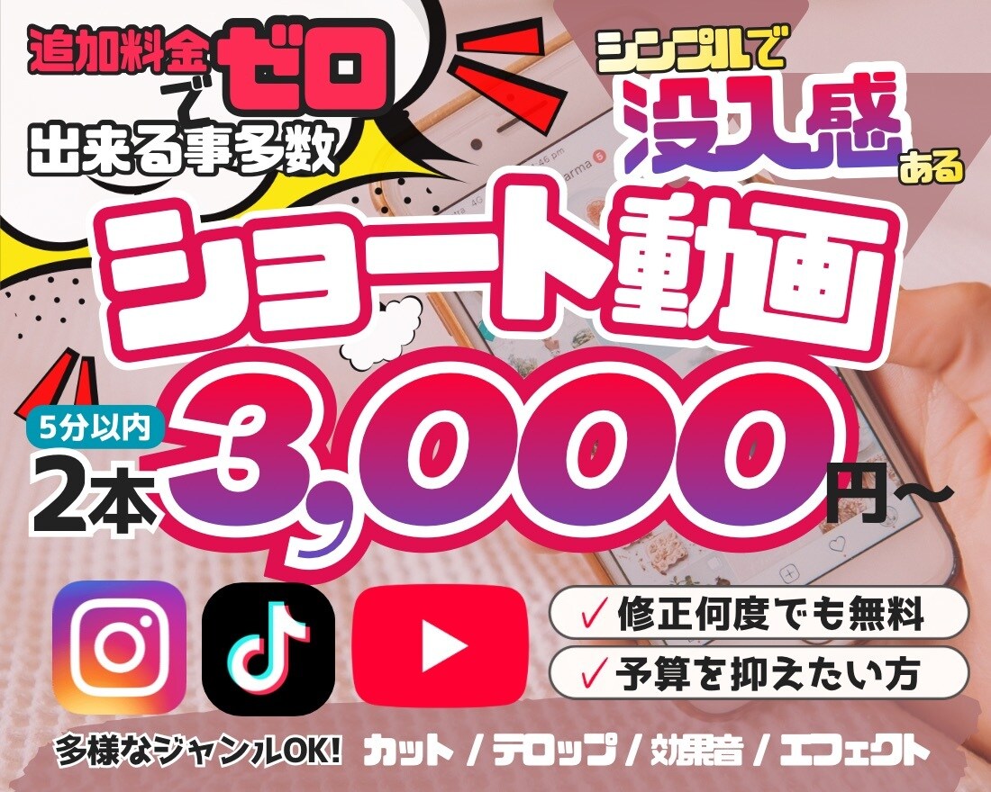伝わるリール・ショート動画編集をいたします 目的やゴールに繋げる没入感ある動画を制作します イメージ1