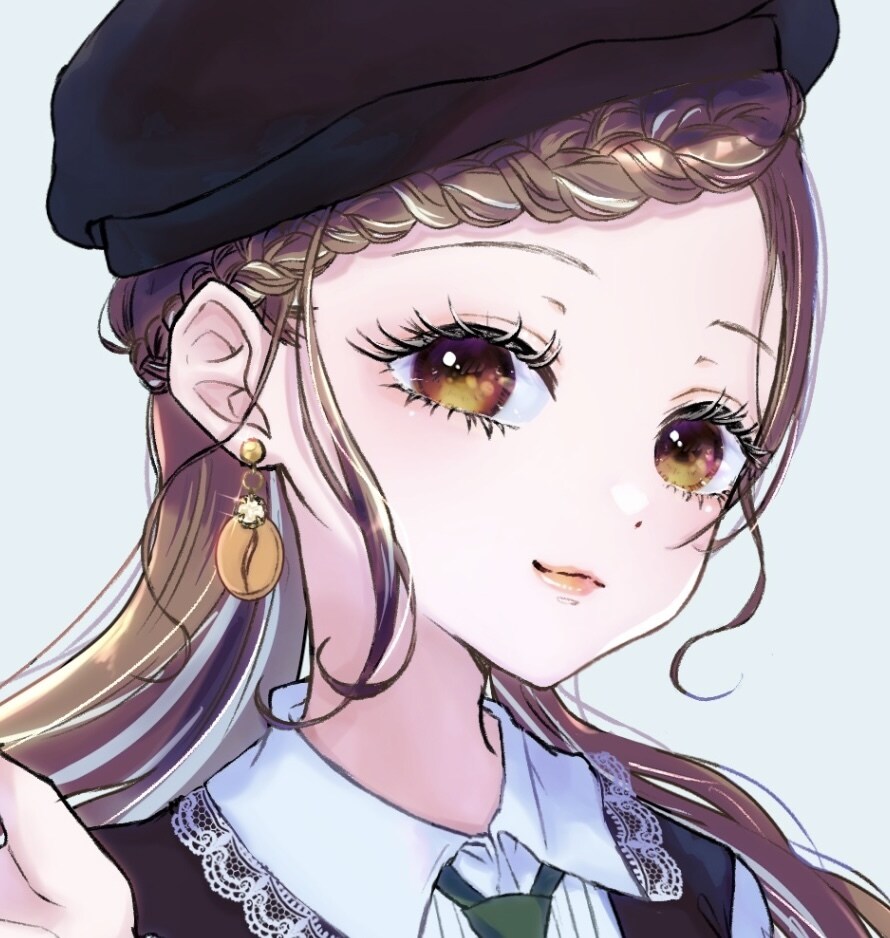 魅力的な女の子のSNSアイコンを描きます 商用OK！ヘッダー・配信サムネイル等にも！ イメージ2