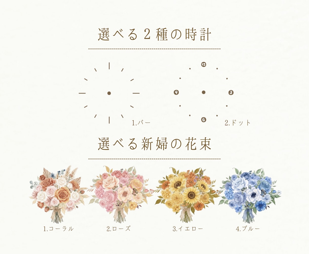 両親贈呈品で似顔絵時計をお届けします 両親贈呈品｜似顔絵オーダー｜両家セット｜子育て感謝状｜時計 イメージ9