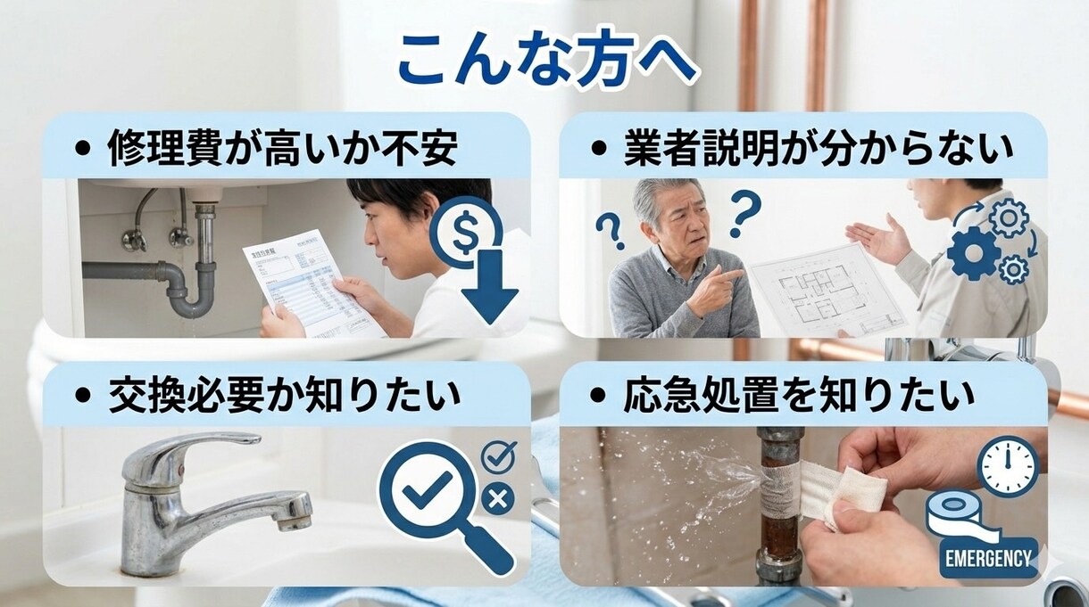 水道修理の相談乗ります 見積確認から部材選定まで実務目線でサポートします イメージ5