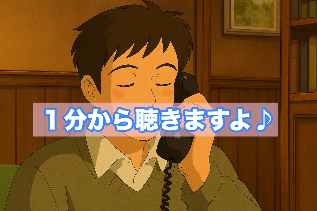 １分からお話聞きます☺️ご希望なら少し占えます ただうなずいて、お気持ちに寄り添います。２児パパ介護士です。 イメージ1