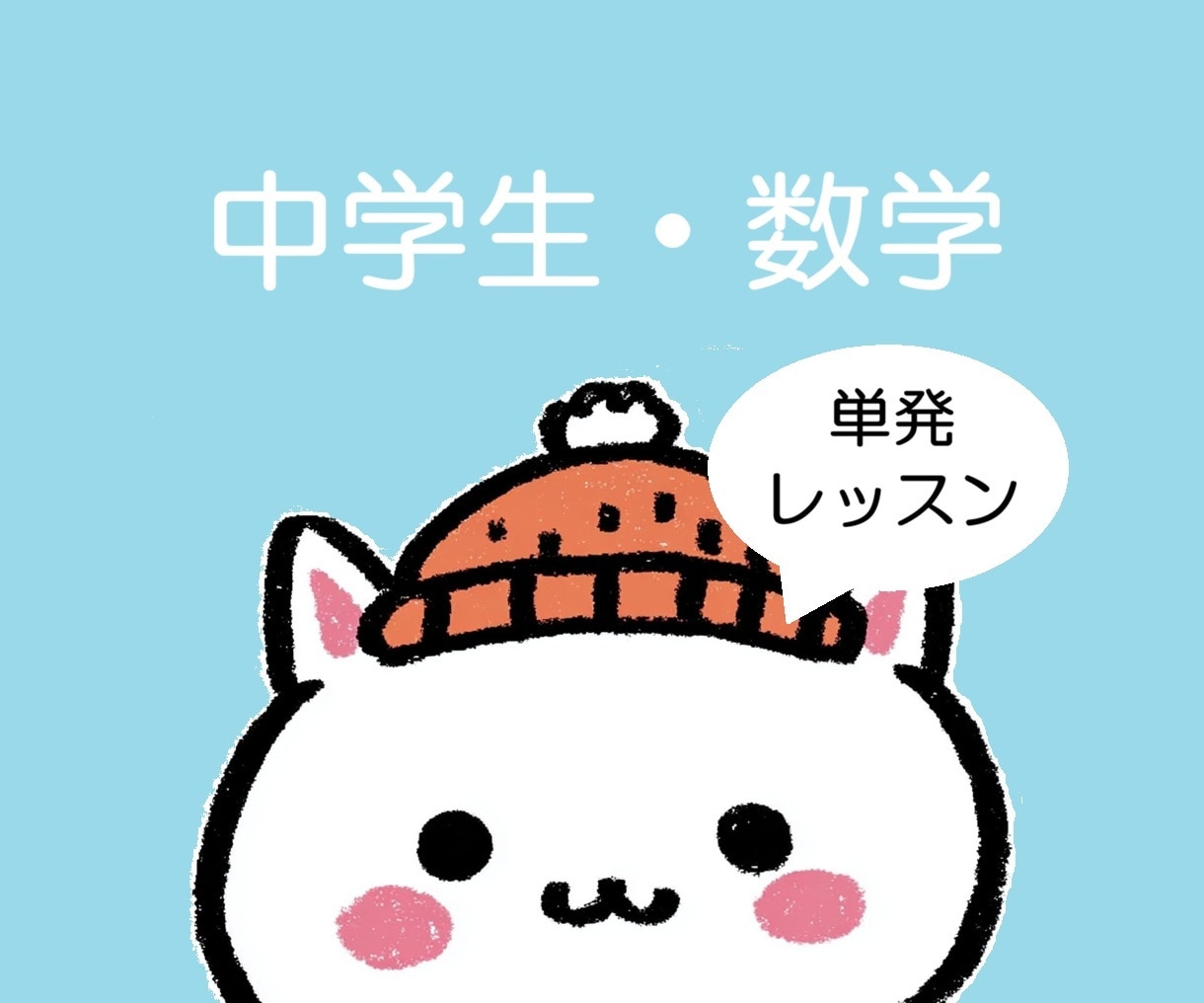 困った時の１回だけ！数学オンライン授業します 中学生の苦手をピンポイント解決！安心の単発レッスン イメージ1