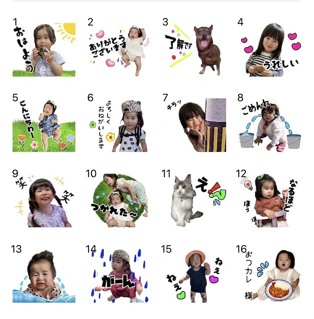 LINEスタンプ16枚申請込みで作ります 写真でLINEスタンプ16枚作ります‼︎申請もお任せ‼︎ イメージ2