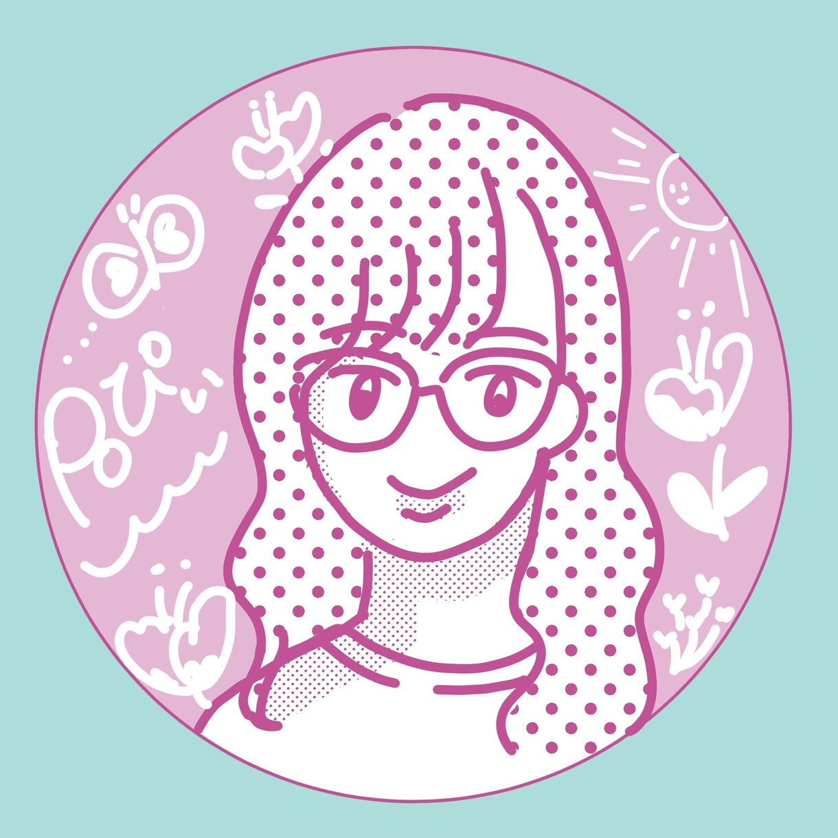 シンプルポップなモノクロ似顔絵を描きます ちゃんと似てる、ちゃんとかわいい♪ イメージ3