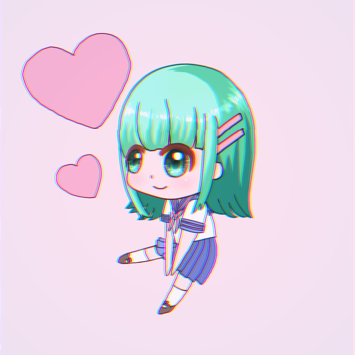 可愛い女の子のイラストを作成します 最短2日♡アイコン、一枚絵、ミニキャラをお手頃価格で♡ イメージ4