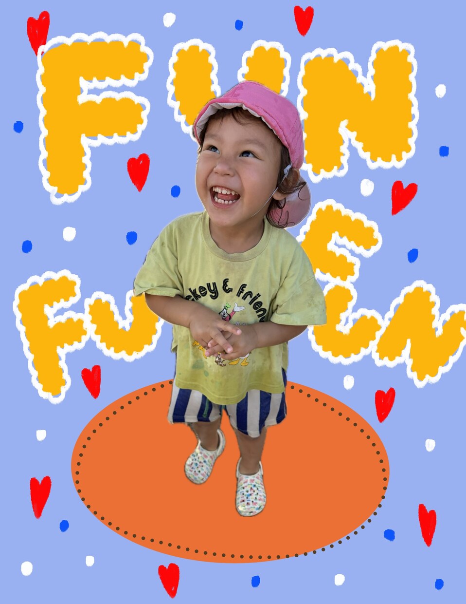 お子様の写真を可愛くデザインします ２児の現役ママが作る愛しい我が子×可愛いデザイン イメージ1