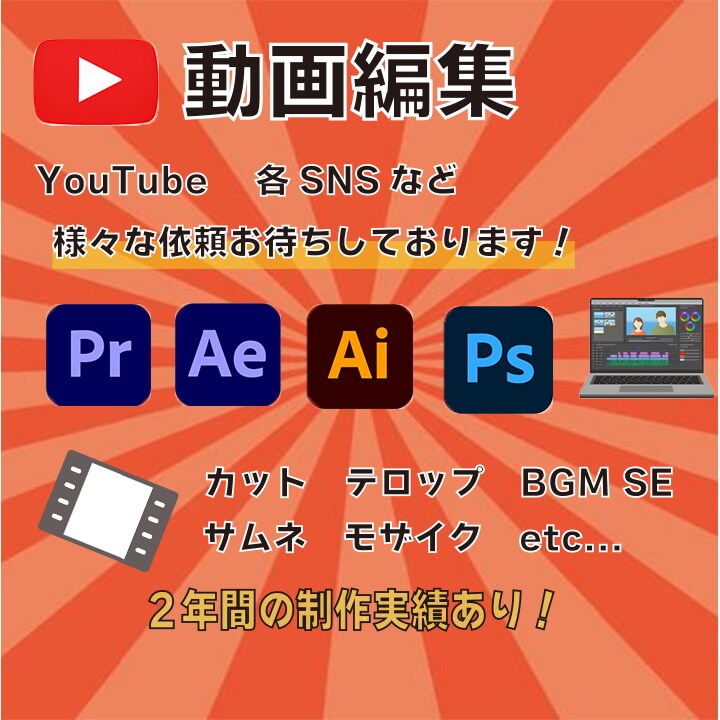 動画編集全般承ります 速い安い高いクオリティ必ず満足！ イメージ1