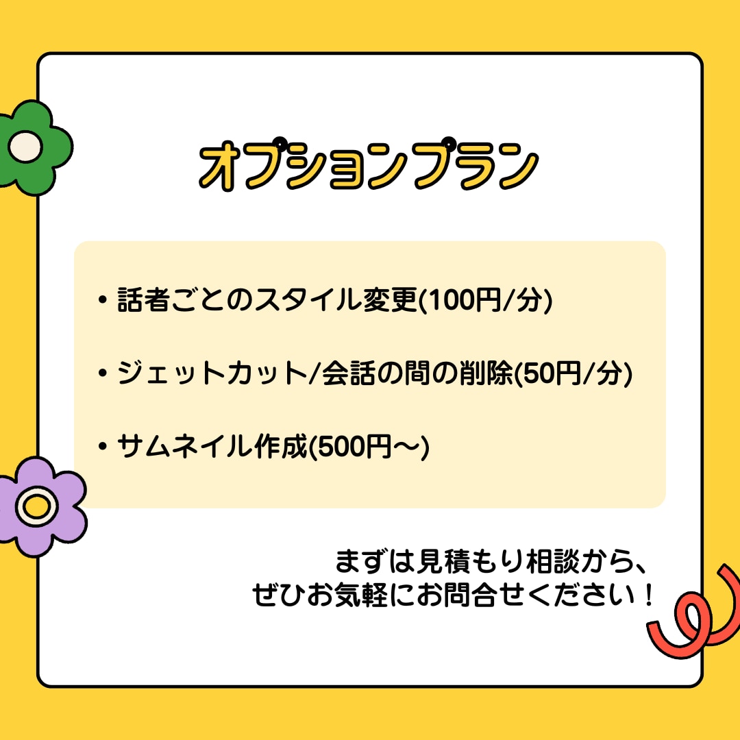 動画の字幕／フルテロップを作成します 面倒な字幕をおまかせ！複数スタッフによるチェック体制も安心 イメージ4