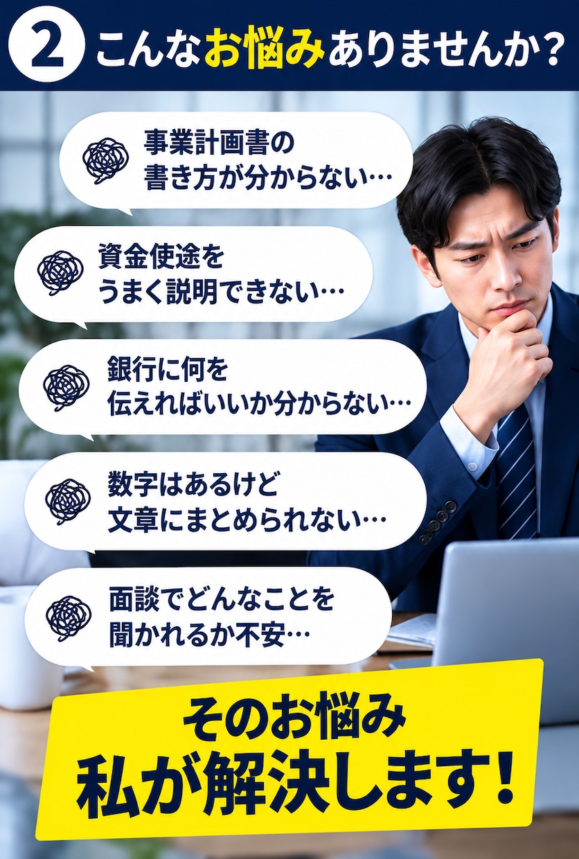 銀行融資向けの事業計画書・説明資料を作成します 金融機関での経験を活かし、資金使途・返済計画等を整理します イメージ2