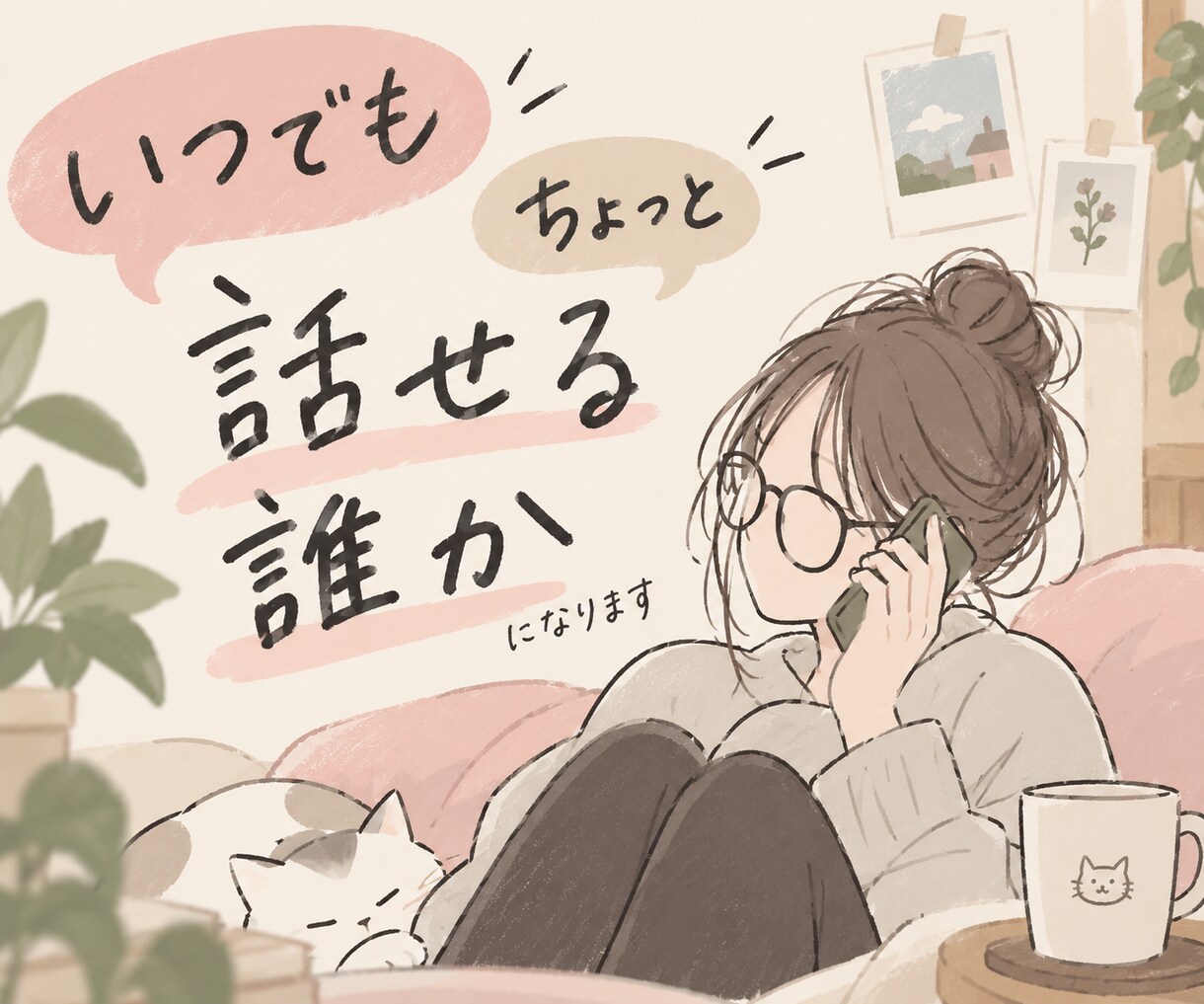 1分～OK！家族や友だちに話したいこと私が聞きます 今すぐ身近な誰かに受け止めてほしい、でも言えないときにどうぞ イメージ1