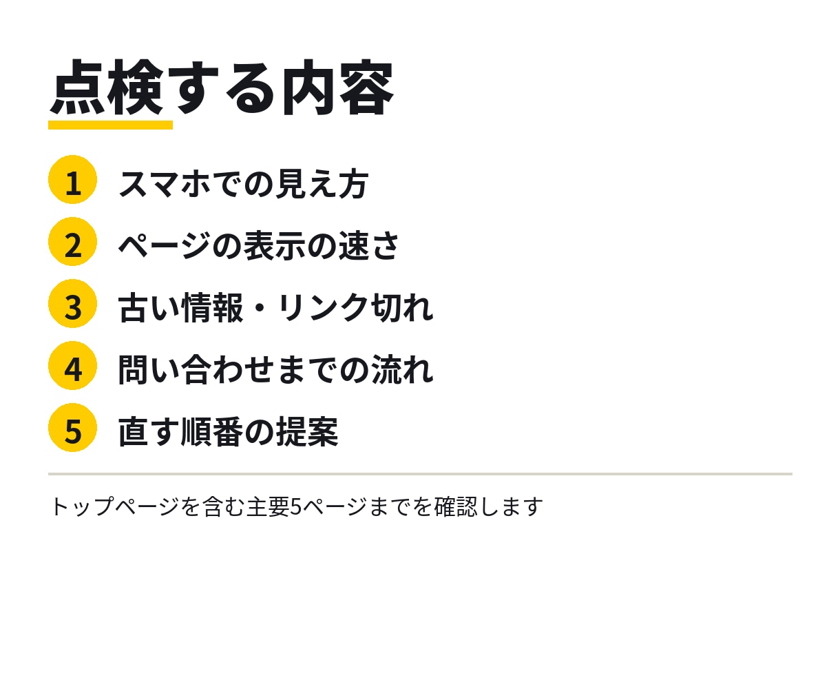 ホームページの見やすさと古い情報を点検します 【5,000円】スマホ表示・表示速度・古い情報を確認 イメージ2