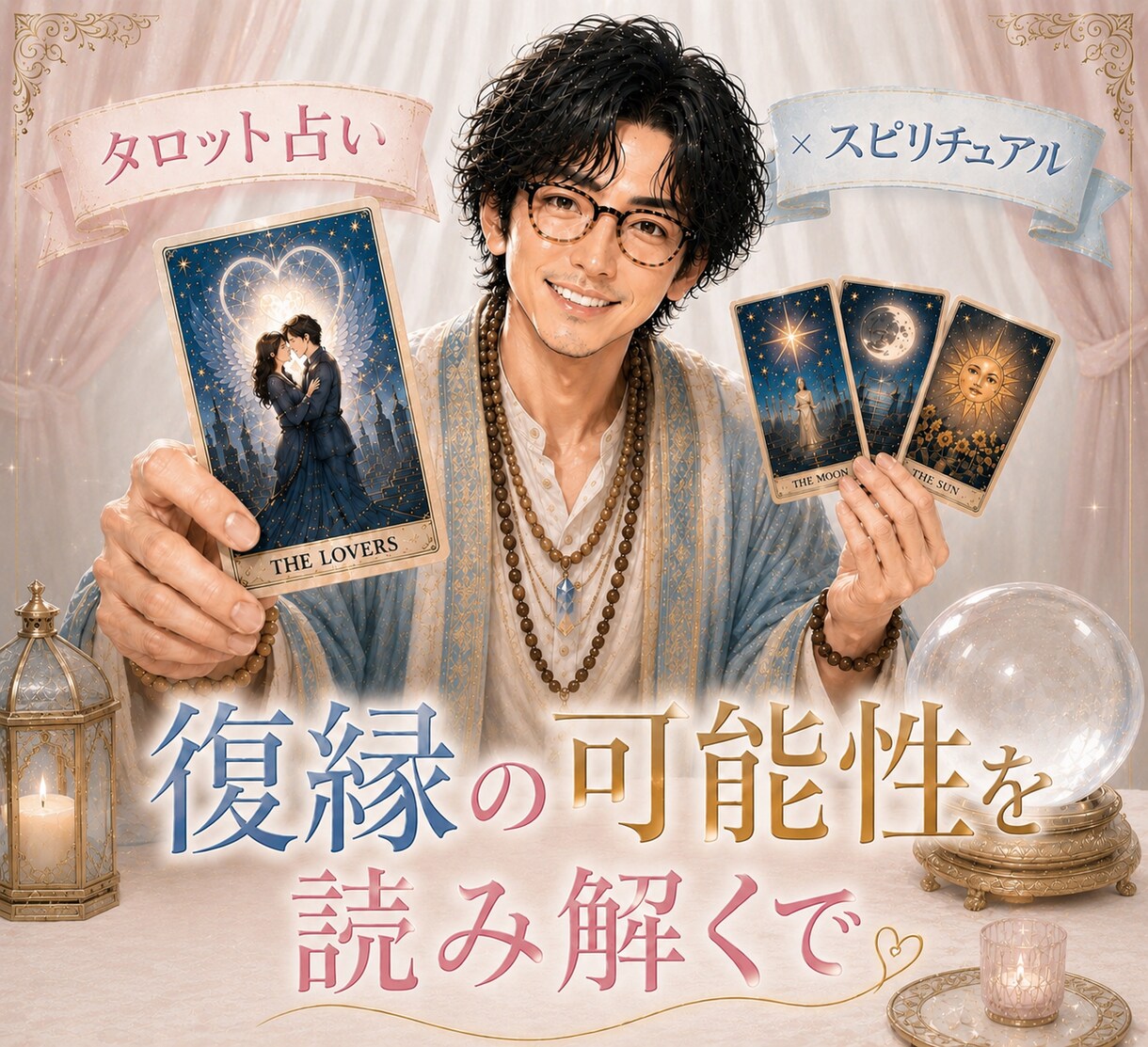 復縁の可能性をスピリチュアルタロットで鑑定します 心の距離を縮める✨元恋人との未来✨明るい未来を見つけましょう イメージ1