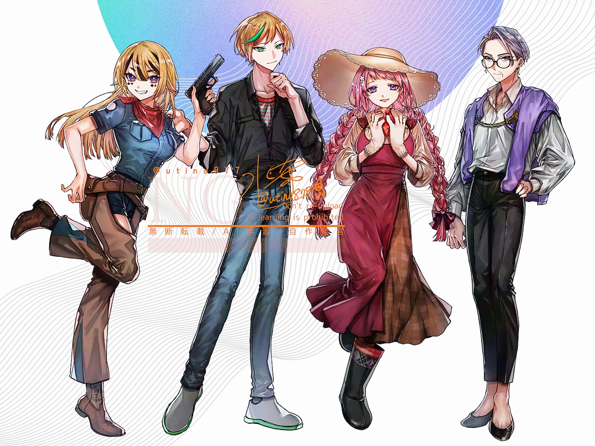 TRPG、動画、IRIAM等の立ち絵作成 します 創作キャラクターの立ち絵を制作いたします イメージ10