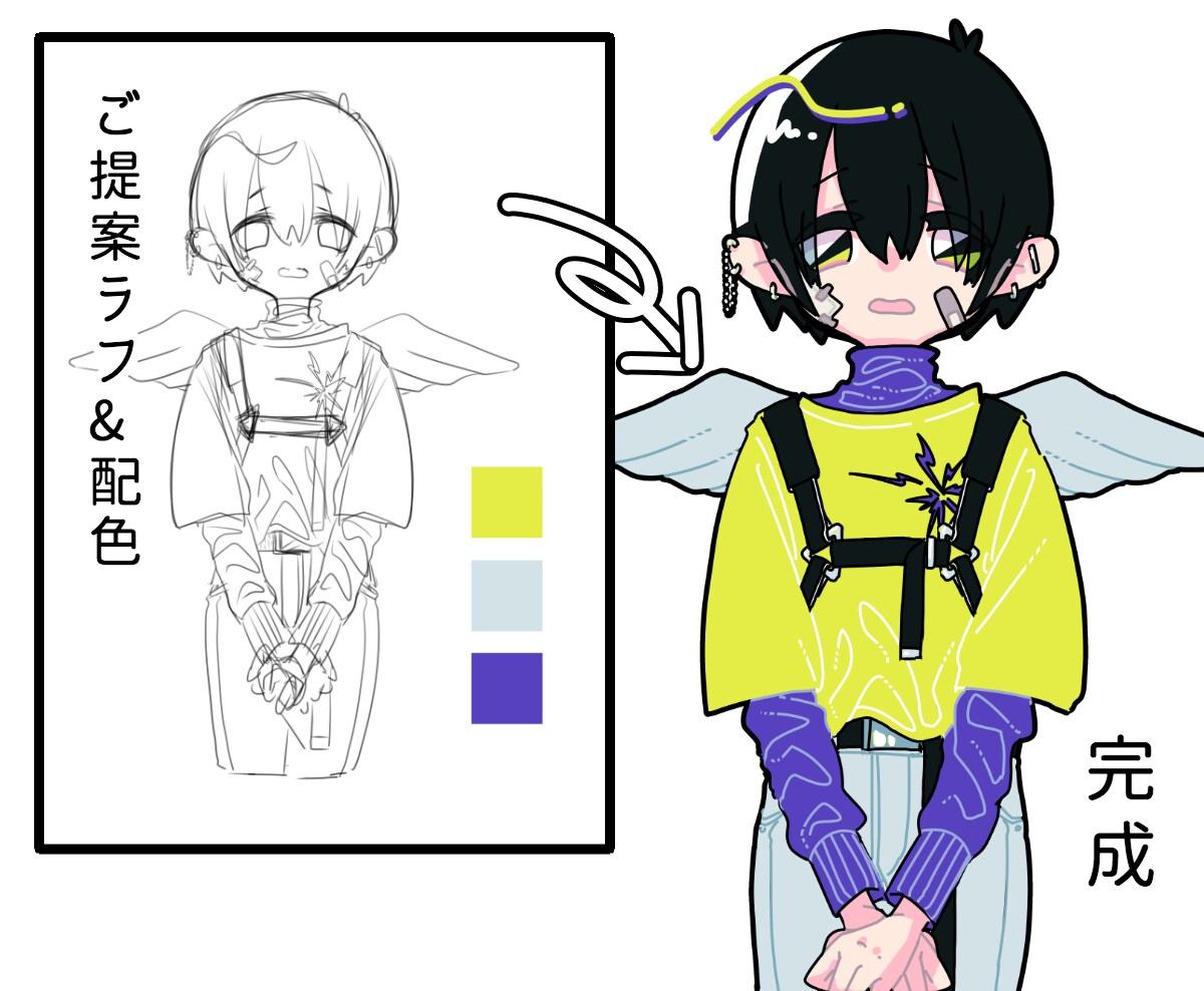 ポップでカラフルなイラスト・アイコン制作します ちょっとレトロで可愛い、あなただけのアイコンお作りします！ イメージ4