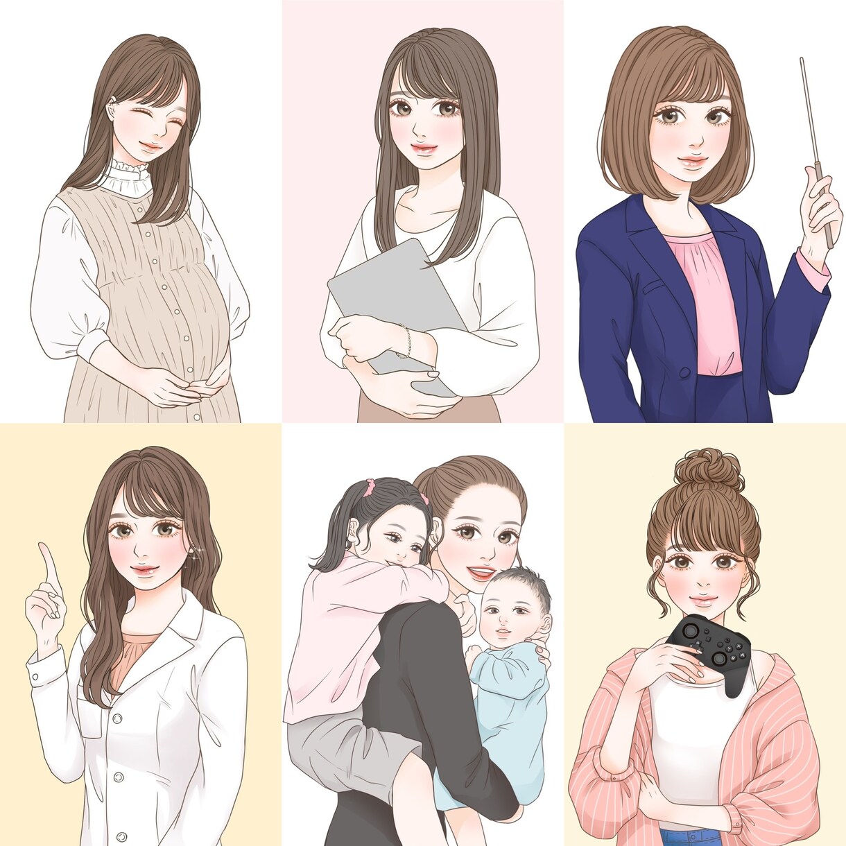 かわいい似顔絵・アイコン・ヘッダー描きます 一枚一枚丁寧に描かせていただきます。お気軽にご相談ください！ イメージ7