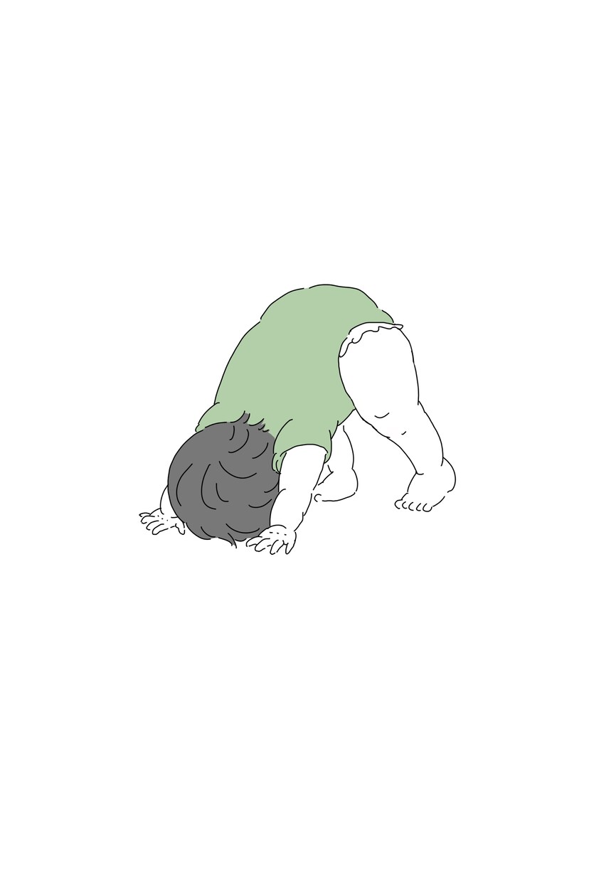 ３枚★ヨガをしてる赤ちゃんのイラスト描きます ヨガのポーズをきめる、むちむちの赤ちゃんはいかがですか？ イメージ3