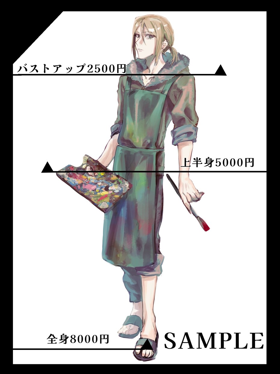 キャラを魅力的に♪立ち絵、アイコンイラスト承ります TRPG、SNS用にぴったり！キャラの魅力を引き出します！ イメージ2