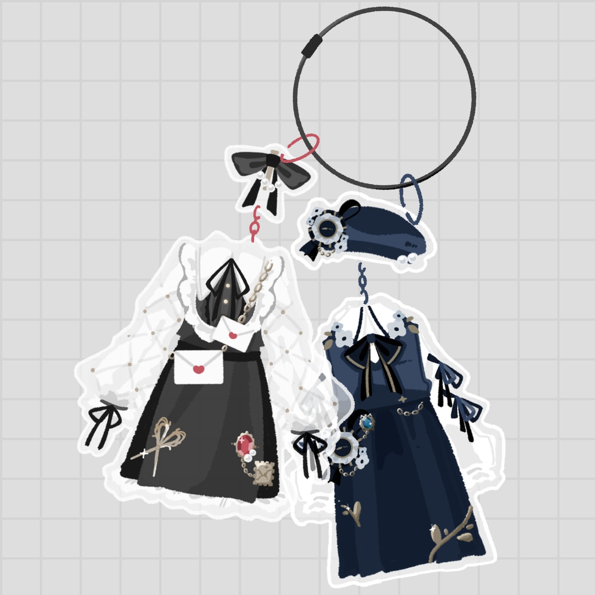 グッズ利用可！貴方の衣装のイラストを描きます 線画なしのふわっとしたテイストでお洋服のイラストを描きます イメージ2