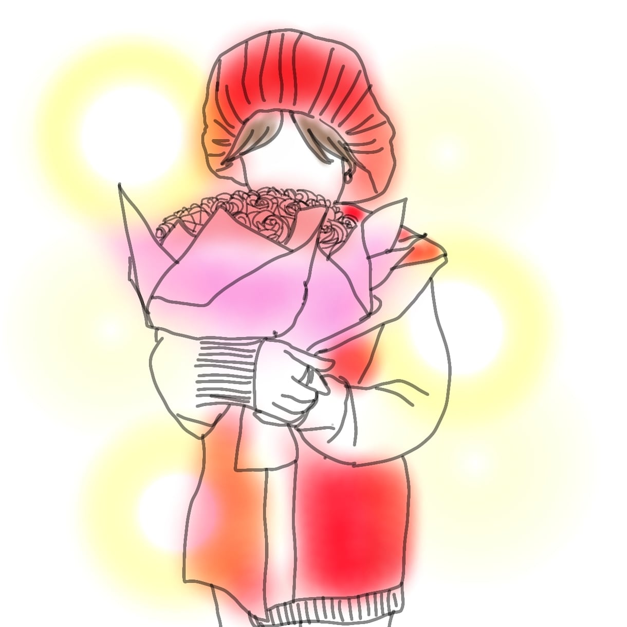 写真をトレースして線画イラストを作成します カラフルでゆるふわなイラストにいたします。 イメージ9