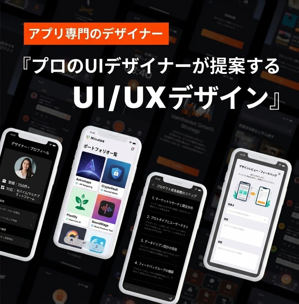 使いやすさと美しさ両立したアプリUIデザインします iOS/Android対応★UX設計からビジュアルまで対応！ イメージ1