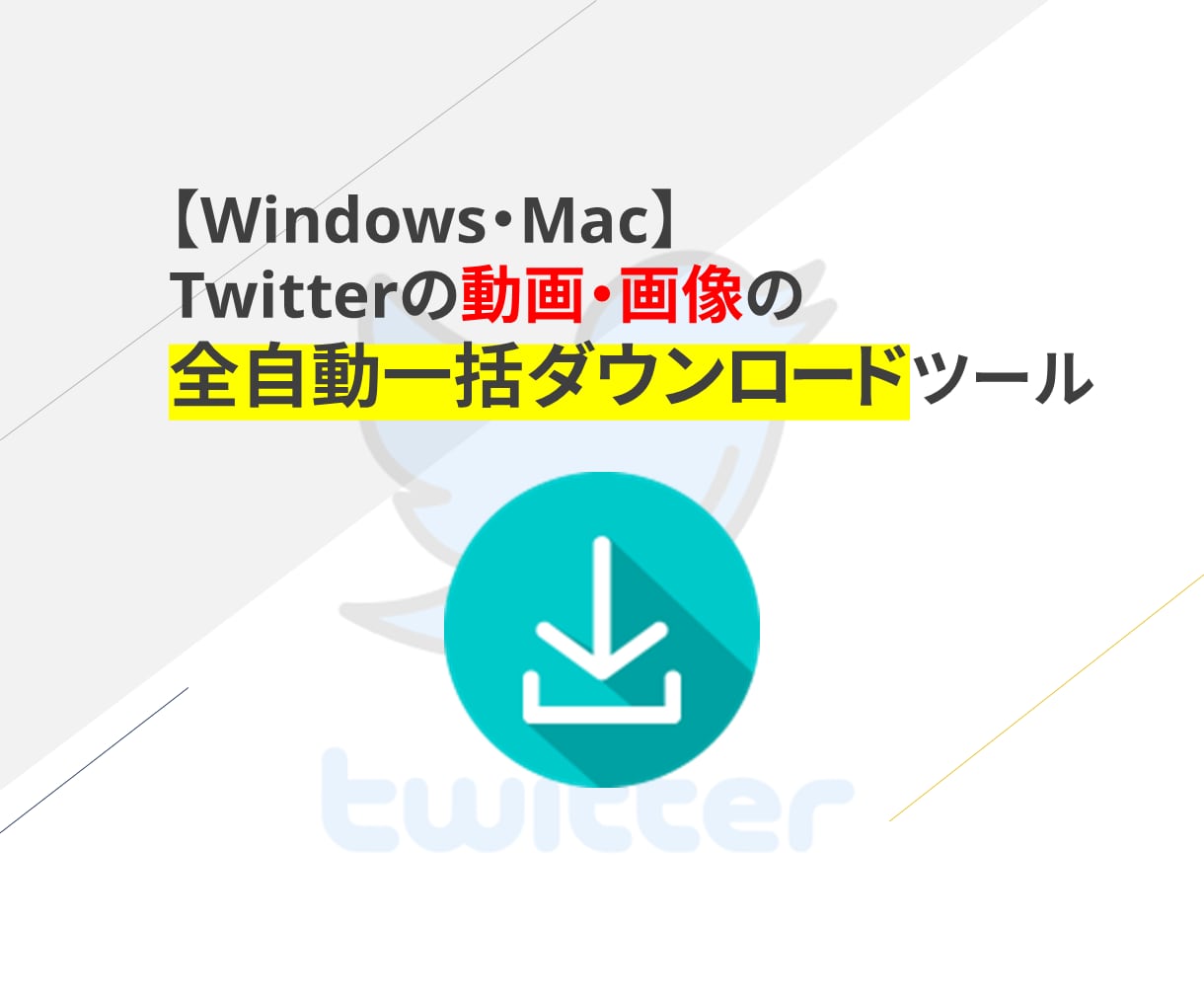 Twitter画像・動画自動収集ツールを作成します 【Windows対応】簡単な操作で画像や動画を一括DL! イメージ1