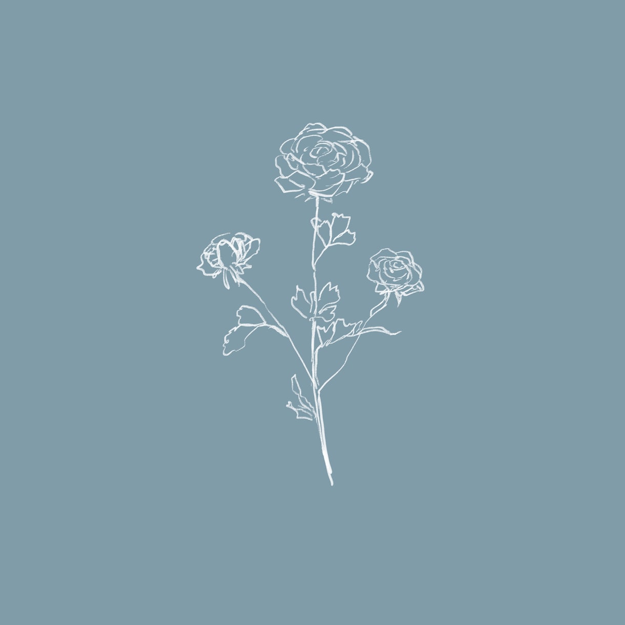 シンプル・おしゃれな花の絵描きます 線画調の花のイラストをお描きします イメージ1