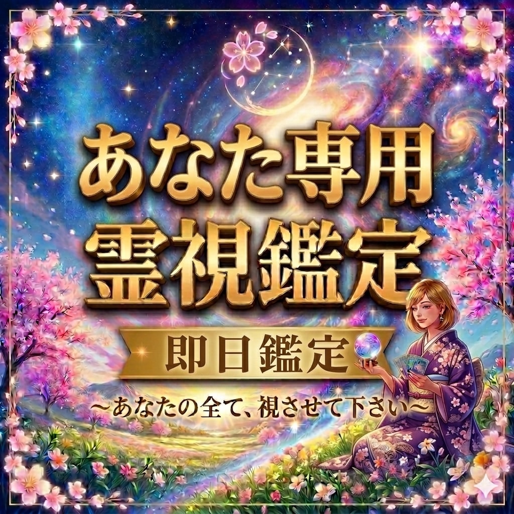あなただけの霊視鑑定で止まった人生を動かします 映し出されたあなたの本質を丁寧に言葉にし未来へ導きます。 イメージ1