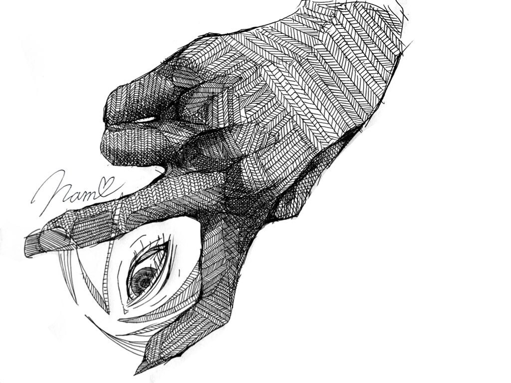 線画一点もの／あなたの「手」描きます あなたの今を残すための手のアート イメージ4