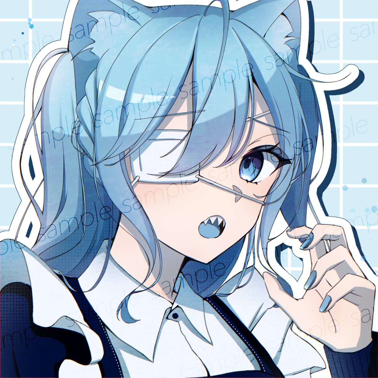 1点物！完成品アイコンイラスト販売します かわいい女の子アイコンをお求めの方に！ イメージ1