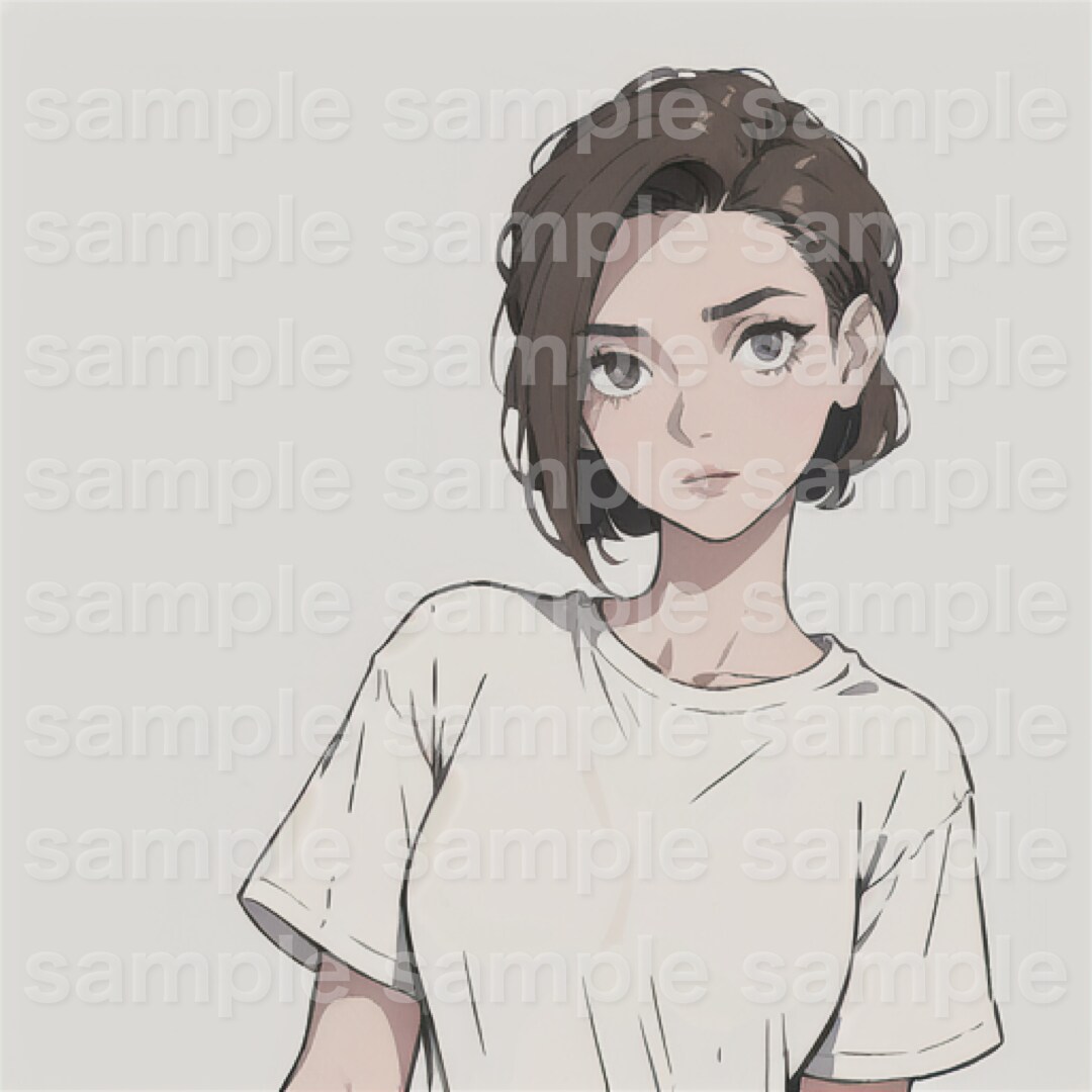 値下中！シンプルエモかわいいSNSアイコン描きます SNSやブログで使えるイラストをイメージに合わせて描きます イメージ4