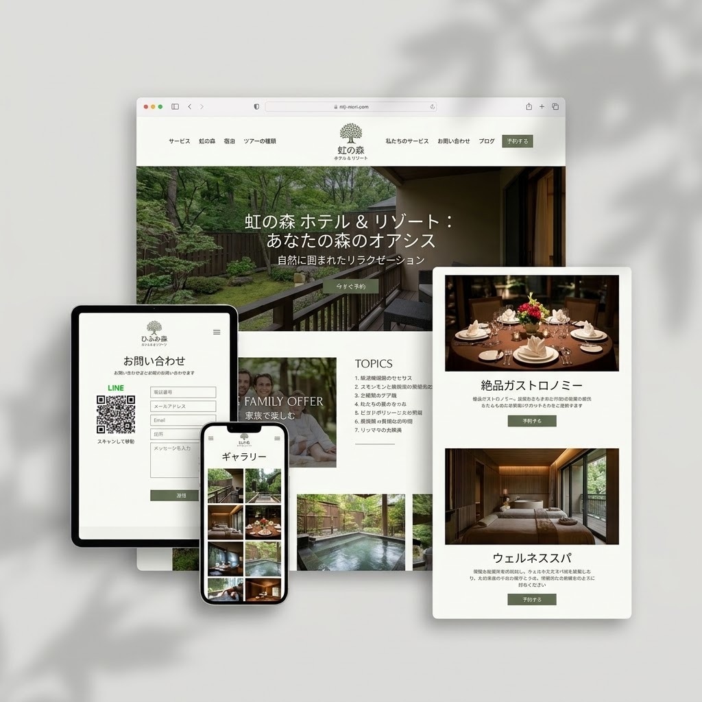 Word Press でサイトを構築します Word Press でサイト作成 イメージ1
