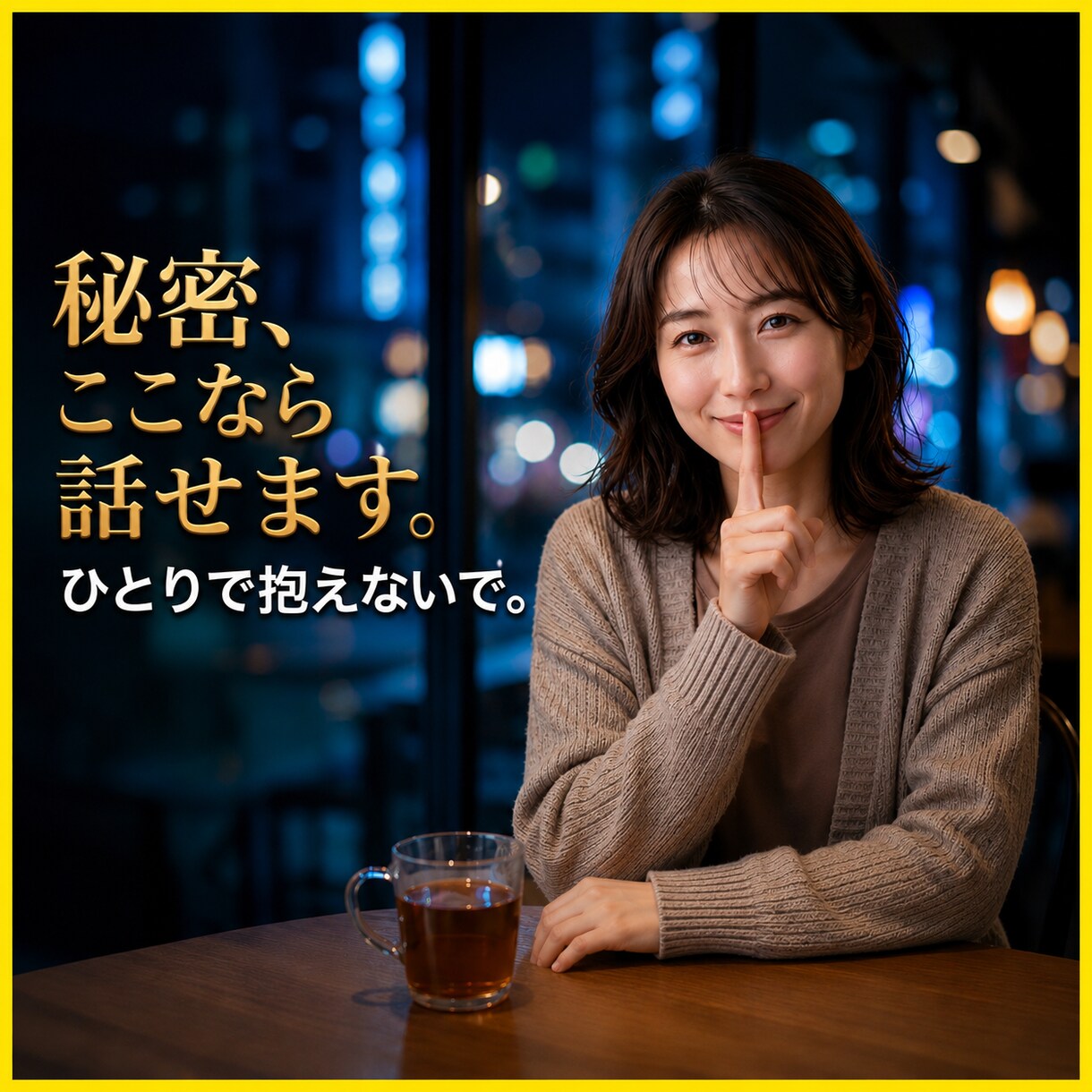 誰にも言えない秘密の話、100%味方でお聴きします 言いたいけど言えない秘密の話、ここなら安心してお話しできます イメージ1