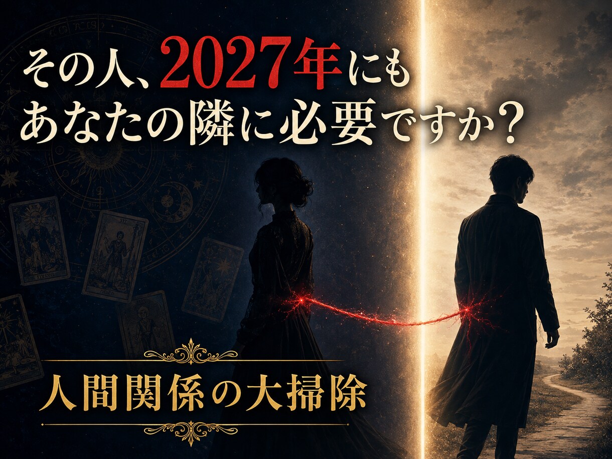 その人を来年も隣に置くべきか占います 恋愛・夫婦・家族・友人・職場｜本音と4つの未来を読みます イメージ1