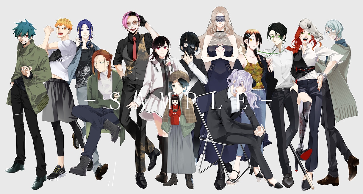 ゲーム・TRPG・IRIAMなど立ち絵描きます 商用・二次利用◎表情差分2種まで無料！ イメージ1