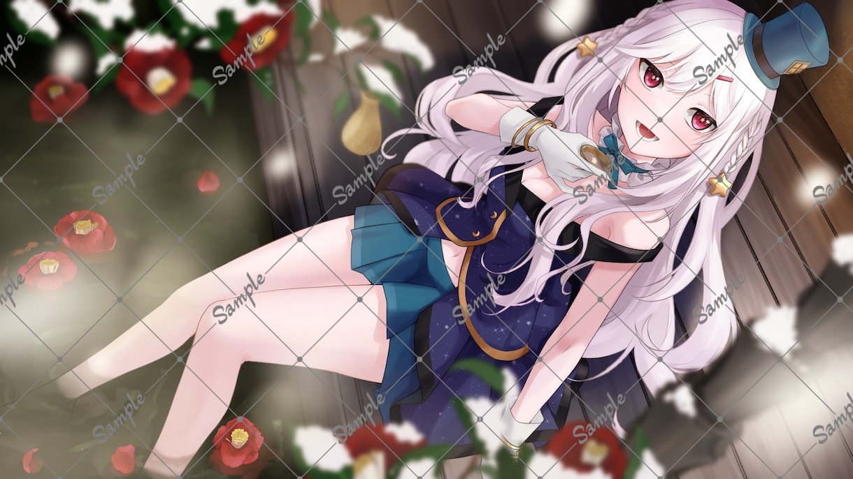 華やかでキラキラのイラスト制作全般承ります イラスト　一枚絵、アイコン、立ち絵 イメージ2