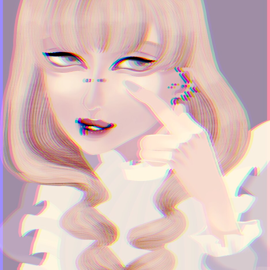 暗い雰囲気のイラスト描きます 悲しかったり病んでいたりどこか不安定な絵柄です。 イメージ3