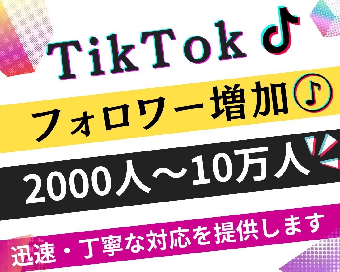 TikTokのフォロワーを増加します TikTokフォロワー宣伝・拡散！フォロワー増加確実！ イメージ1