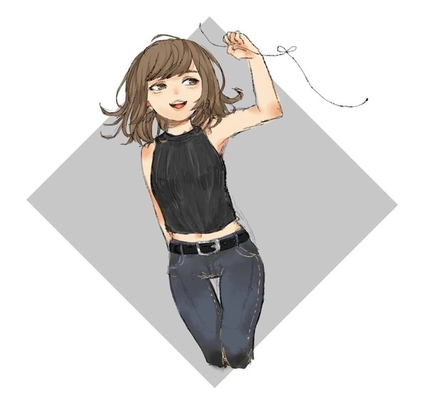 厚塗り・水彩ちっくー優しい雰囲気の似顔絵描きます 淡い、優しい風合いが好きな方へ。 イメージ5