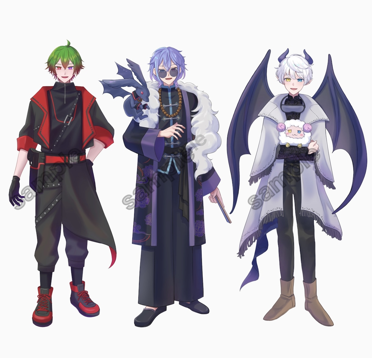 商用料込◎IRIAM、Vtuber立ち絵描きます 元アニメーターが制作！SD・ロゴが揃うデビュー応援セットあり イメージ7