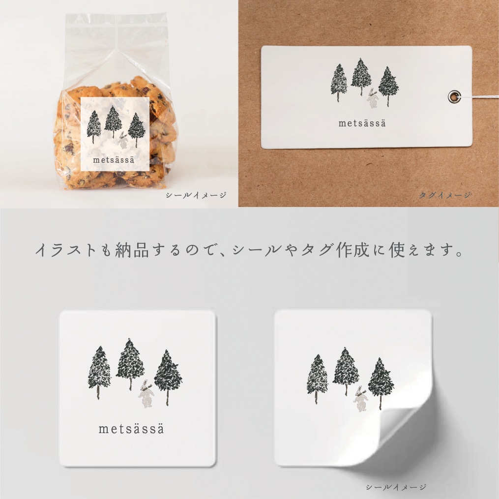 シンプルな手描きイラストでカードをお作りします 軽やかでどこか懐かしさのあるカードを作りたい方に。 イメージ7