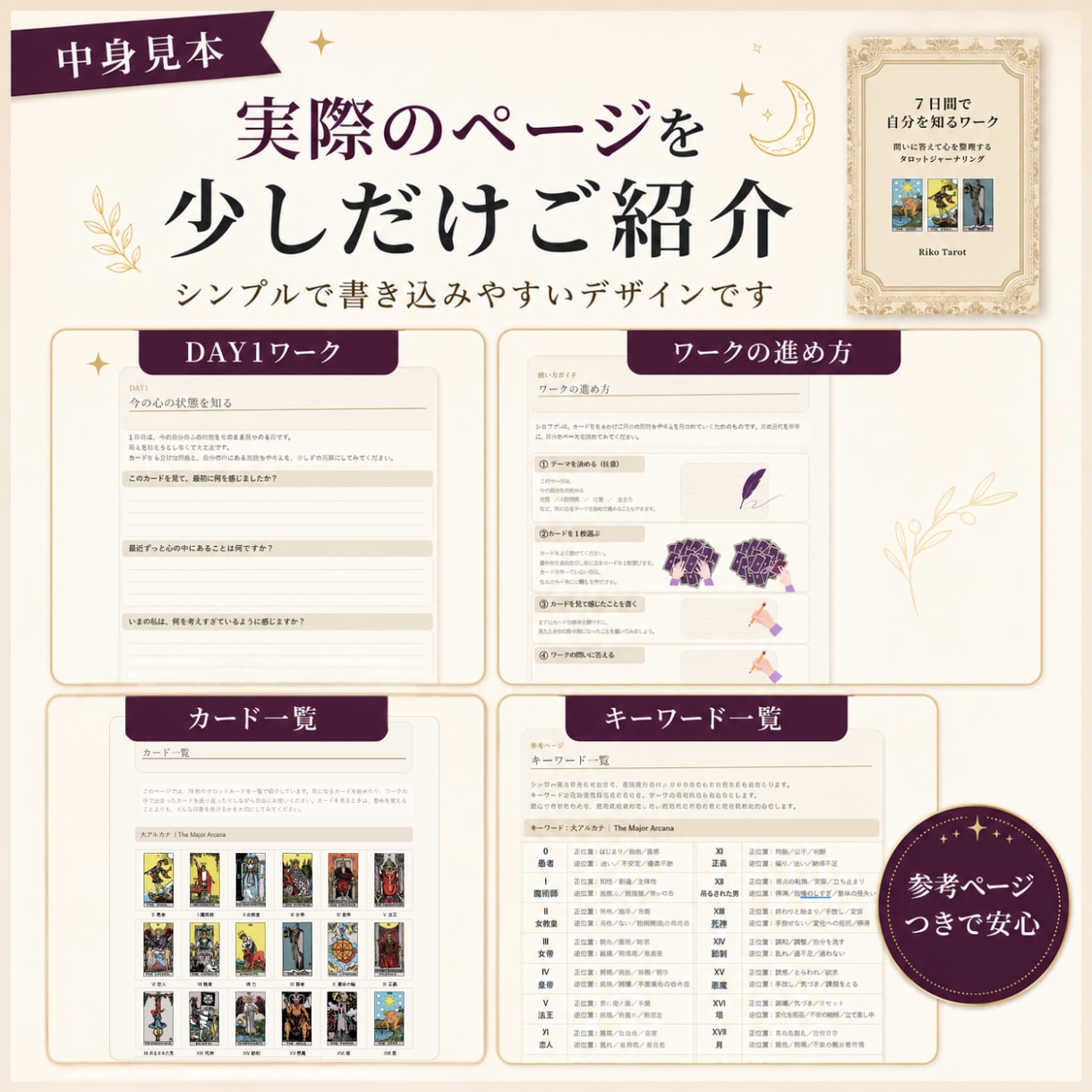 7日間で自分を知るワーク｜自分の取扱手引き作れます 1冊で恋愛·仕事などのモヤモヤを『気付く→書く→整理する』 イメージ4