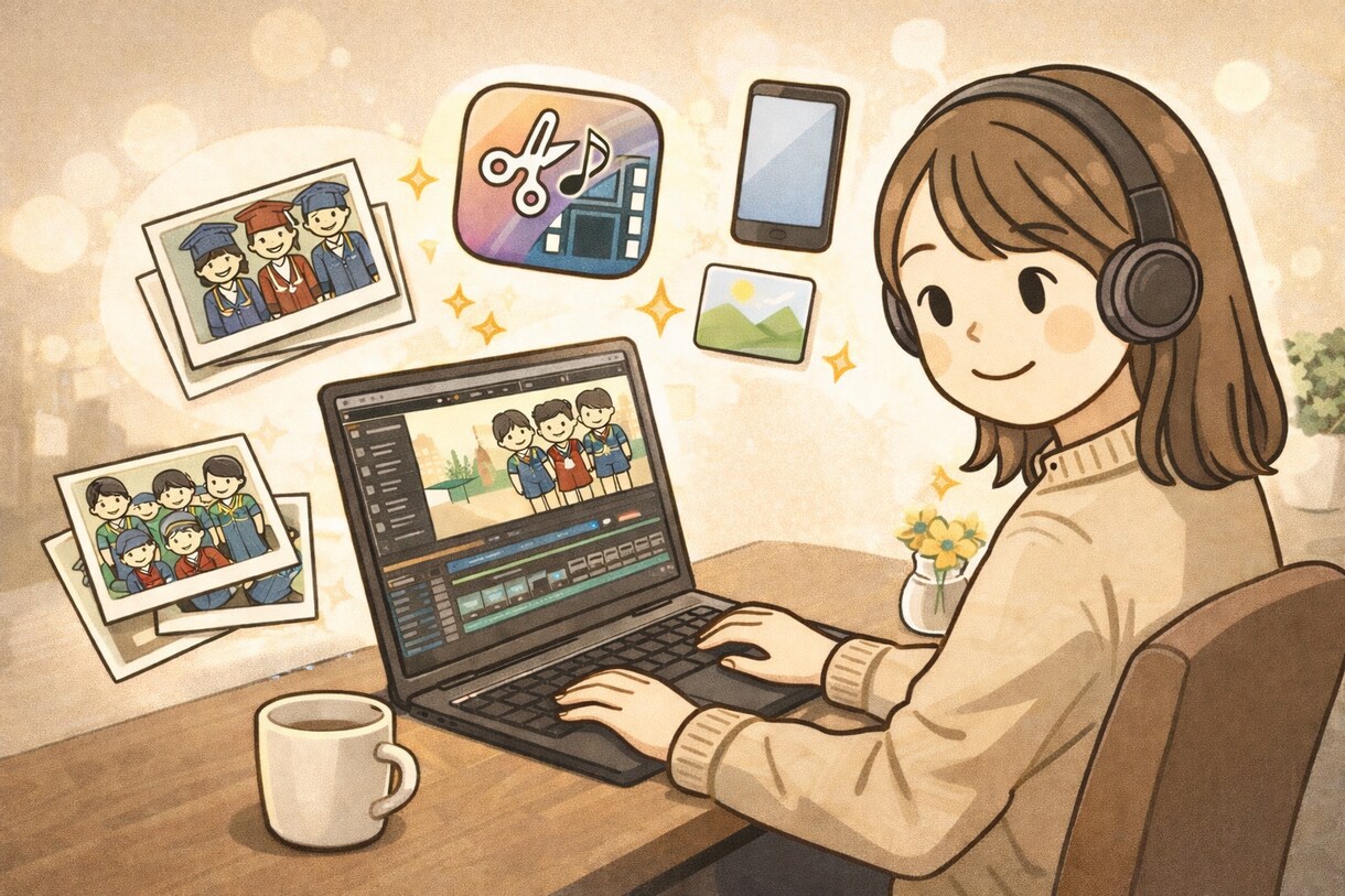 スマホ動画OK｜卒園・卒団ムービー作成します 子どもたちが主役のあたたかい記念ムービーを作ります。 イメージ1