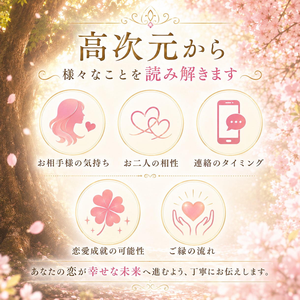 即日恋愛鑑定｜好きな人との幸せな縁結びへ導きます お相手の魂の気持ち・脈あり？・連絡の有無・ご縁を視ます イメージ3