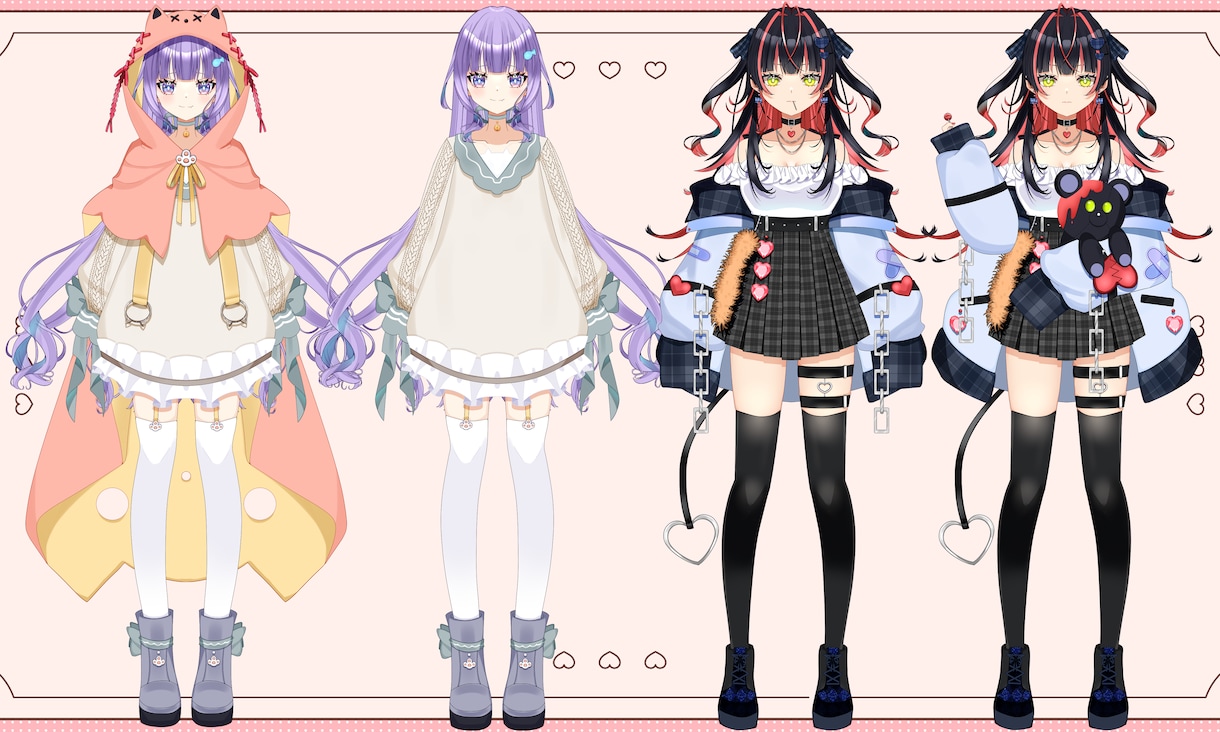 キャラデザ～モデリングまで制作いたします 可愛い女の子ならお任せください！ イメージ7